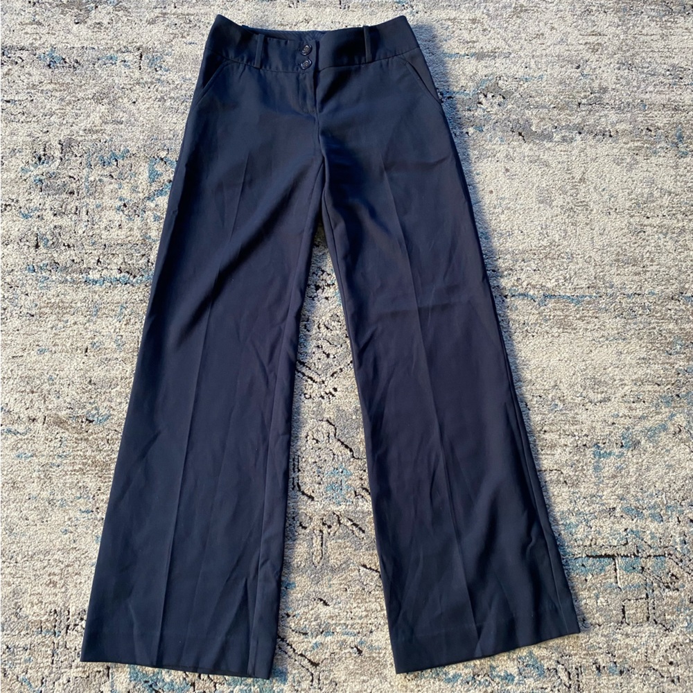 The Limited navy Cassidy wide leg trousers